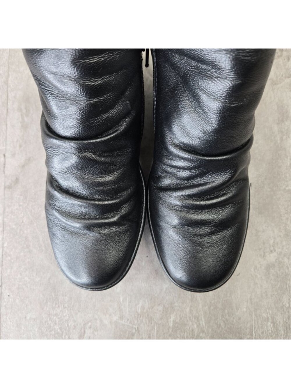 Fly London Wedge Boot Gray Metallic Leather Chunky Platform Slouchy Ankle Bootie - Picture 9 of 11